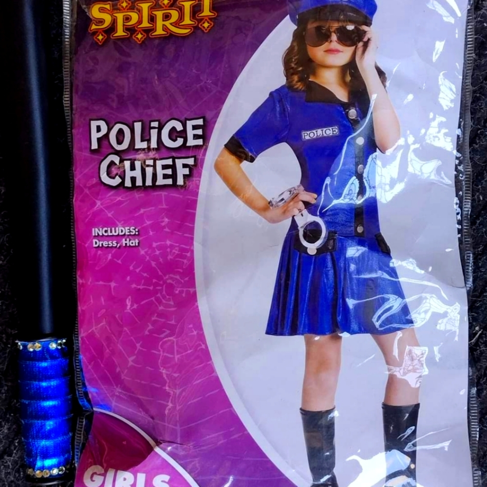Girls Police Halloween Costume